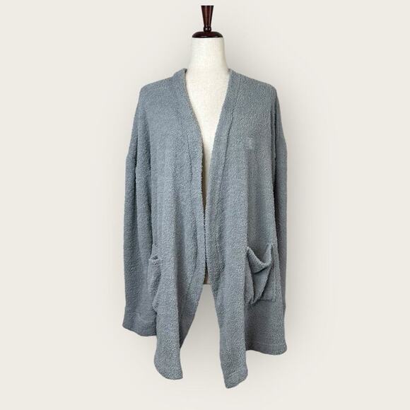 EUC | Laundry | Fleece Open Bath Robe | Gray | 1X - Picture 12 of 12